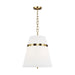 Myhouse Lighting Visual Comfort Studio - AP1173BBS - Three Light Pendant - Cordtlandt - Burnished Brass