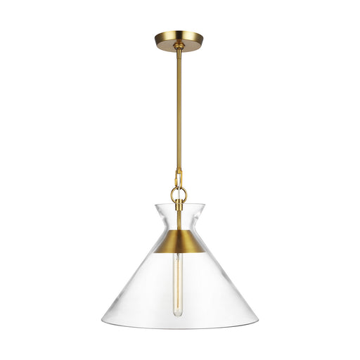 Myhouse Lighting Visual Comfort Studio - CP1031BBS - One Light Pendant - Atlantic - Burnished Brass