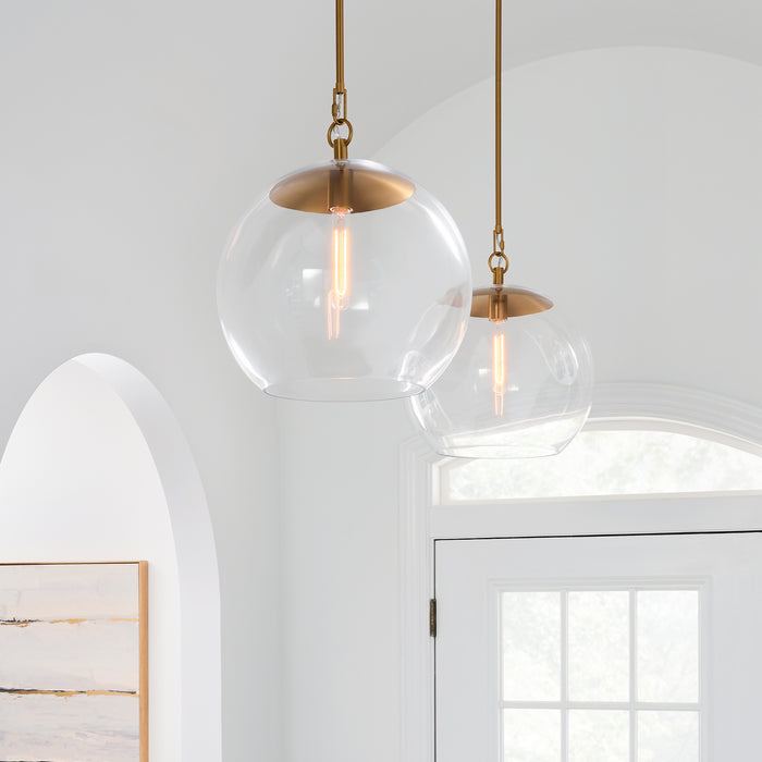 Myhouse Lighting Visual Comfort Studio - CP1041BBS - One Light Pendant - Atlantic - Burnished Brass