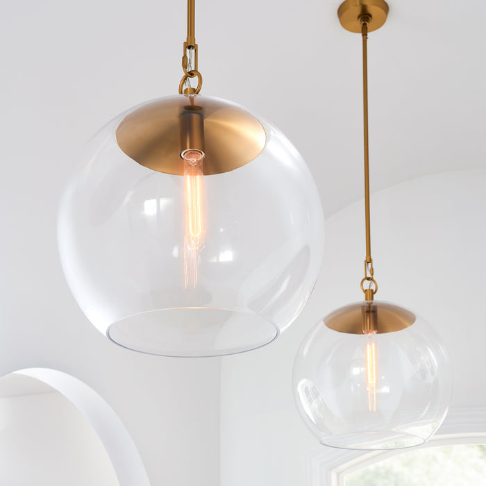 Myhouse Lighting Visual Comfort Studio - CP1041BBS - One Light Pendant - Atlantic - Burnished Brass