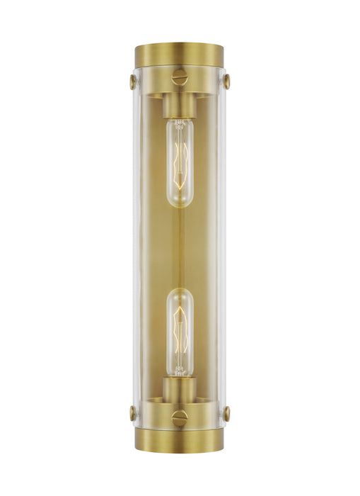 Myhouse Lighting Visual Comfort Studio - CW1002BBS - Two Light Wall Sconce - Garrett - Burnished Brass