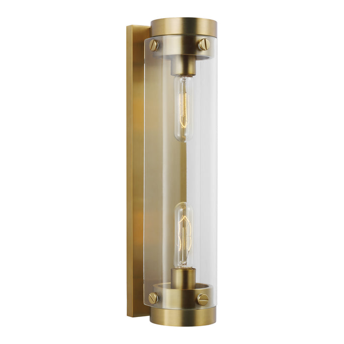 Myhouse Lighting Visual Comfort Studio - CW1002BBS - Two Light Wall Sconce - Garrett - Burnished Brass