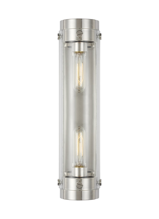 Myhouse Lighting Visual Comfort Studio - CW1002PN - Two Light Wall Sconce - Garrett - Polished Nickel