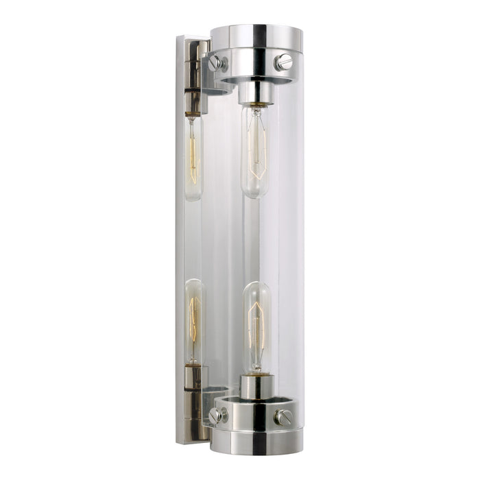 Myhouse Lighting Visual Comfort Studio - CW1002PN - Two Light Wall Sconce - Garrett - Polished Nickel