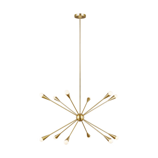 Myhouse Lighting Visual Comfort Studio - EC10312BBS - 12 Light Chandelier - Jax - Burnished Brass