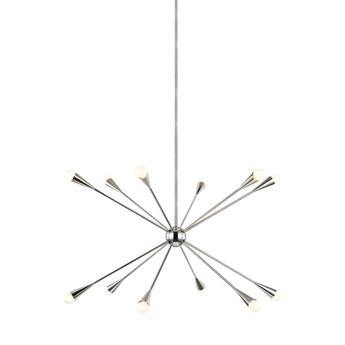 Myhouse Lighting Visual Comfort Studio - EC10312PN - 12 Light Chandelier - Jax - Polished Nickel