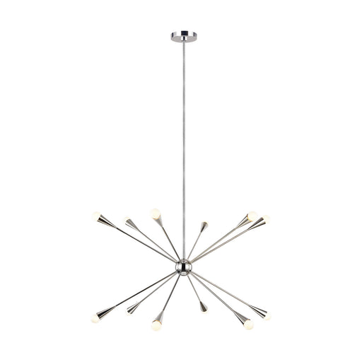 Myhouse Lighting Visual Comfort Studio - EC10312PN - 12 Light Chandelier - Jax - Polished Nickel