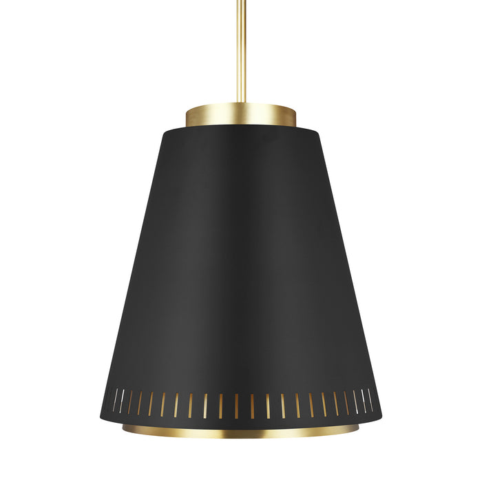 Myhouse Lighting Visual Comfort Studio - EP1041MBK - One Light Pendant - Carter - Midnight Black