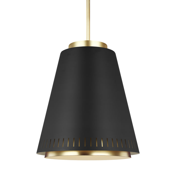 Myhouse Lighting Visual Comfort Studio - EP1041MBK - One Light Pendant - Carter - Midnight Black