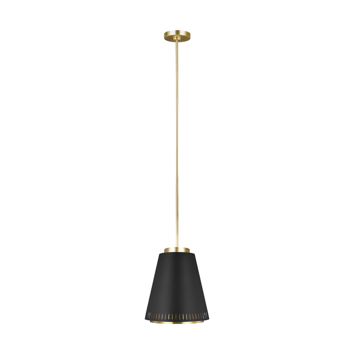 Myhouse Lighting Visual Comfort Studio - EP1041MBK - One Light Pendant - Carter - Midnight Black