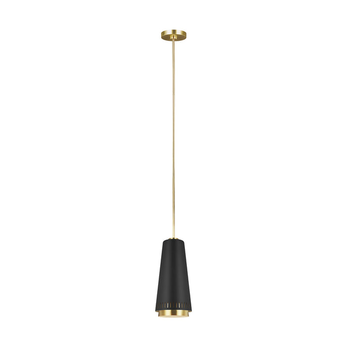 Myhouse Lighting Visual Comfort Studio - EP1091MBK - One Light Pendant - Carter - Midnight Black