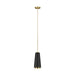 Myhouse Lighting Visual Comfort Studio - EP1091MBK - One Light Pendant - Carter - Midnight Black