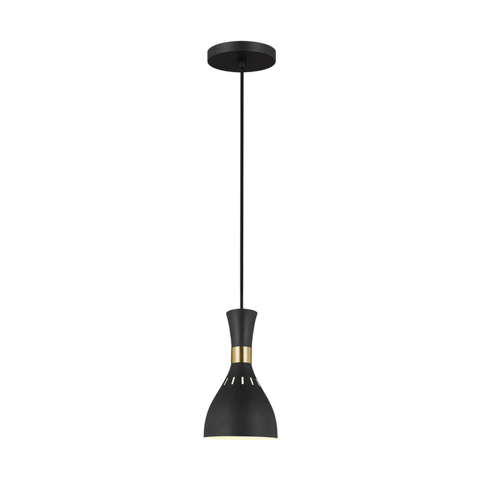 Myhouse Lighting Visual Comfort Studio - EP1141MBK - One Light Pendant - Joan - Midnight Black