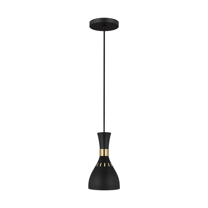 Myhouse Lighting Visual Comfort Studio - EP1141MBK - One Light Pendant - Joan - Midnight Black