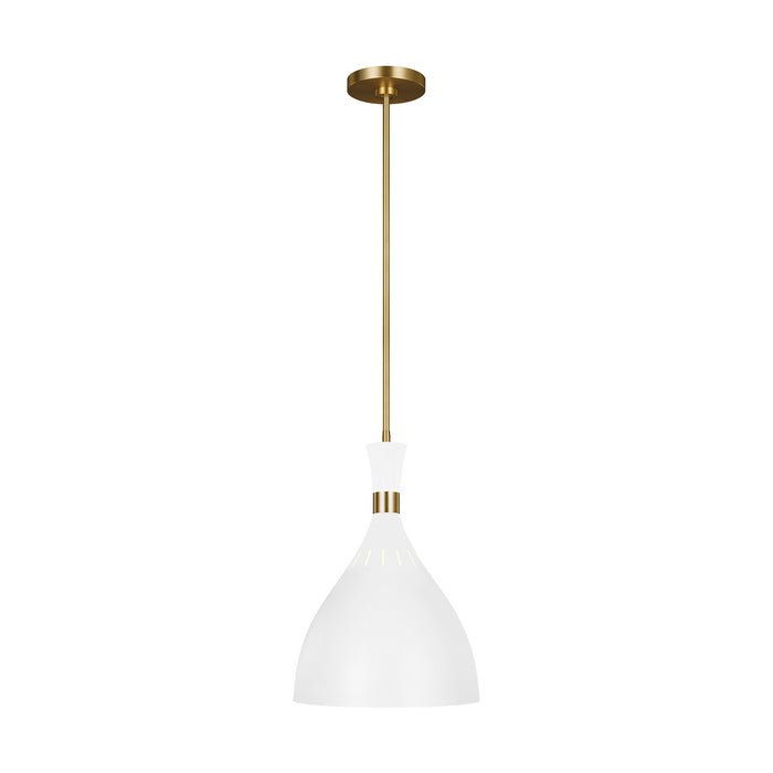 Myhouse Lighting Visual Comfort Studio - EP1151MWT - One Light Pendant - Joan - Matte White