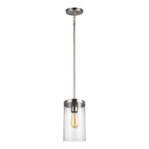 Myhouse Lighting Visual Comfort Studio - 6590301EN7-962 - One Light Pendant - Zire - Brushed Nickel