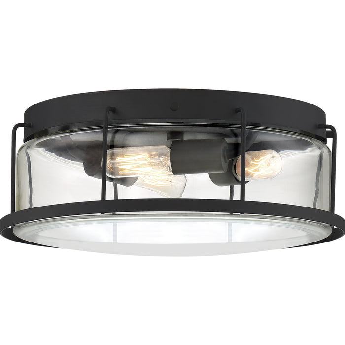 Myhouse Lighting Quoizel - LUD1613EK - Three Light Flush Mount - Ludlow - Earth Black