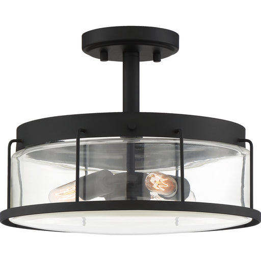 Myhouse Lighting Quoizel - LUD1713EK - Three Light Semi Flush Mount - Ludlow - Earth Black