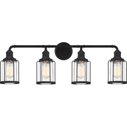 Myhouse Lighting Quoizel - LUD8634EK - Four Light Bath - Ludlow - Earth Black