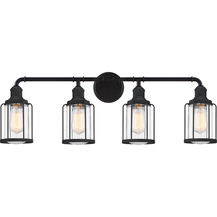 Myhouse Lighting Quoizel - LUD8634EK - Four Light Bath - Ludlow - Earth Black