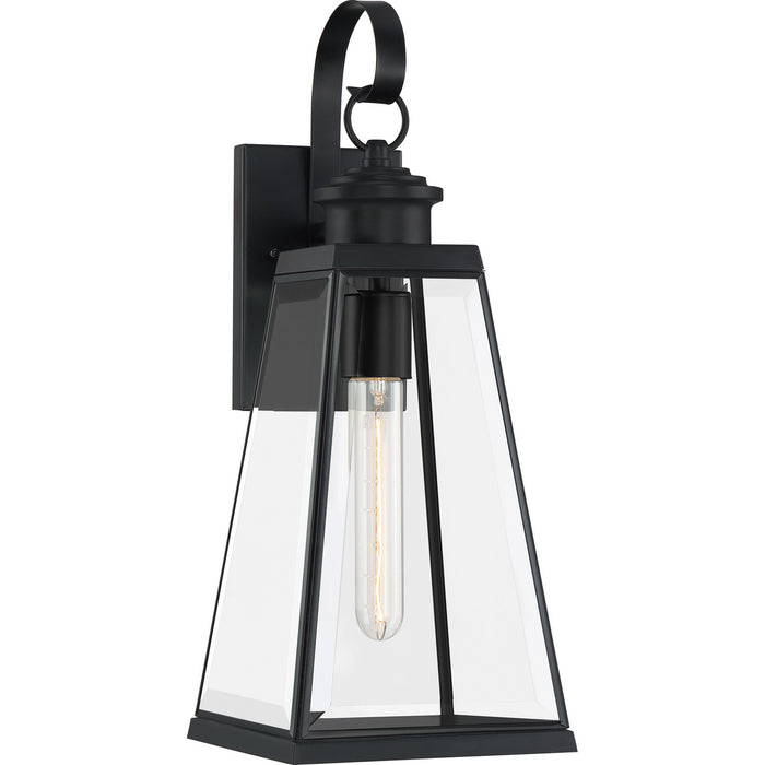 Myhouse Lighting Quoizel - PAX8407MBK - One Light Outdoor Wall Lantern - Paxton - Matte Black