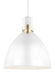 Myhouse Lighting Visual Comfort Studio - P1442FWH-L1 - LED Pendant - Brynne - Flat White