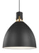 Myhouse Lighting Visual Comfort Studio - P1443MB-L1 - LED Pendant - Brynne - Matte Black