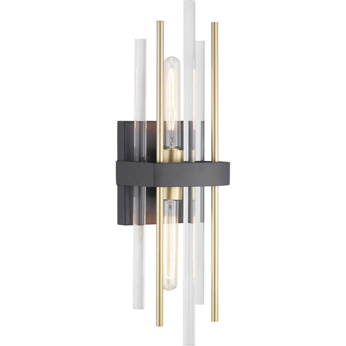 Myhouse Lighting Progress Lighting - P710063-031 - Two Light Wall Sconce - Orrizo - Black