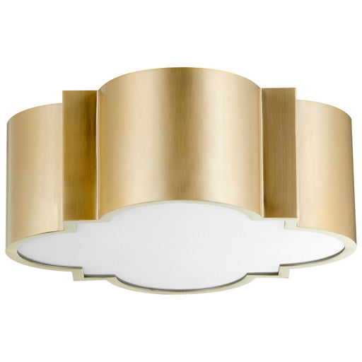 Myhouse Lighting Cyan - 10063 - Two Light Ceiling Mount - Aged Brass