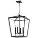 Myhouse Lighting Cyan - 10375 - Four Light Chandelier - Noir