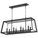 Myhouse Lighting Cyan - 10378 - Eight Light Island Pendant - Noir