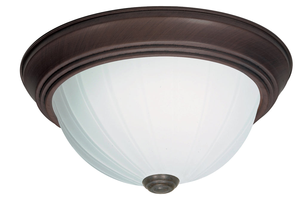 Two Light Flush Mount in Old Bronze