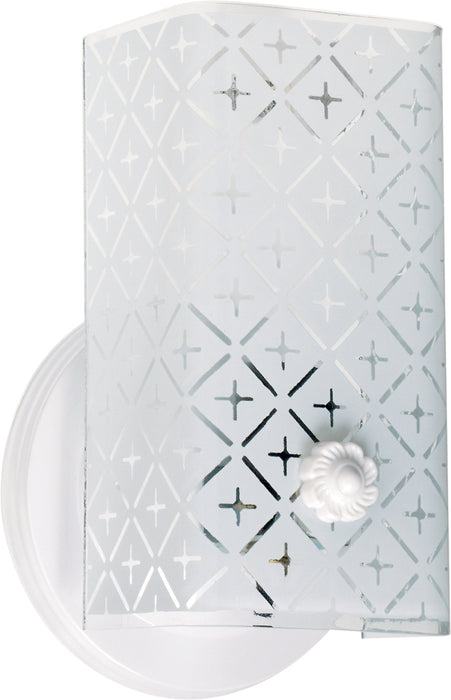 One Light Vanity in White