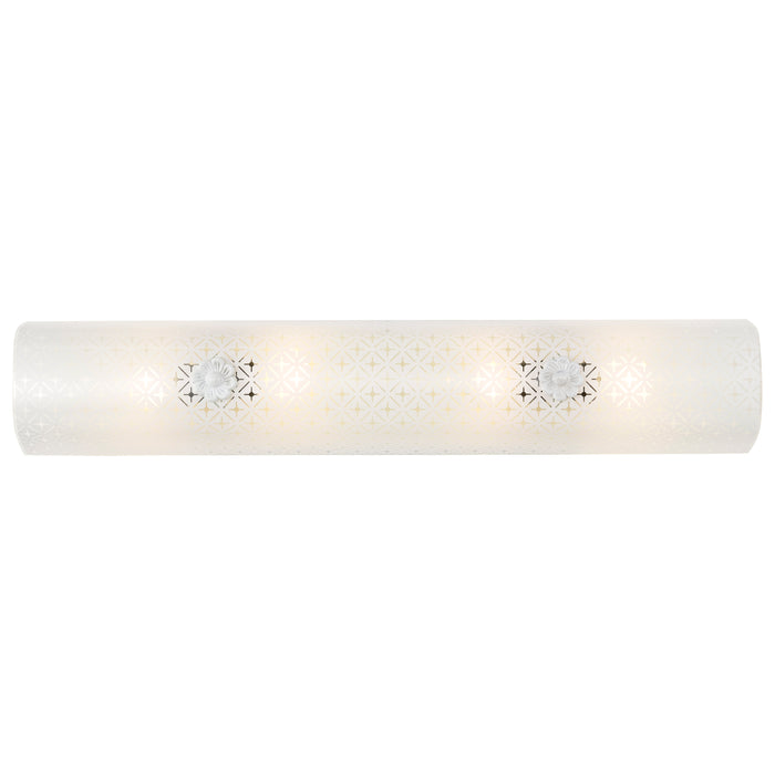 Four Light Vanity in White