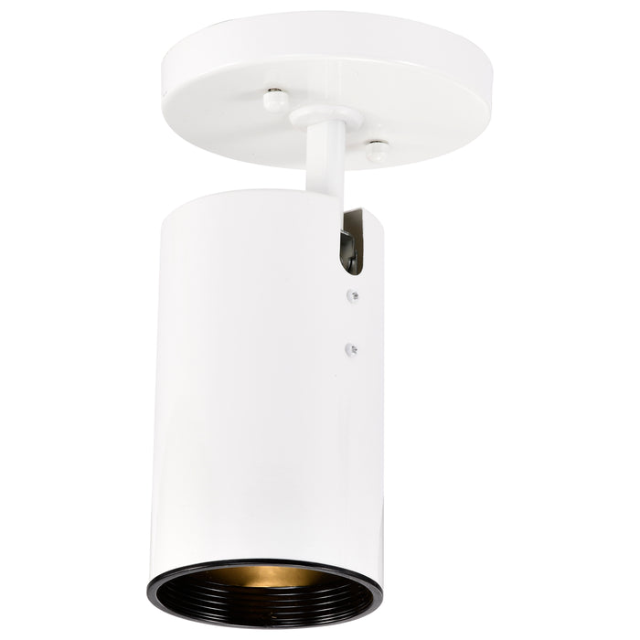 One Light Flush Mount in White