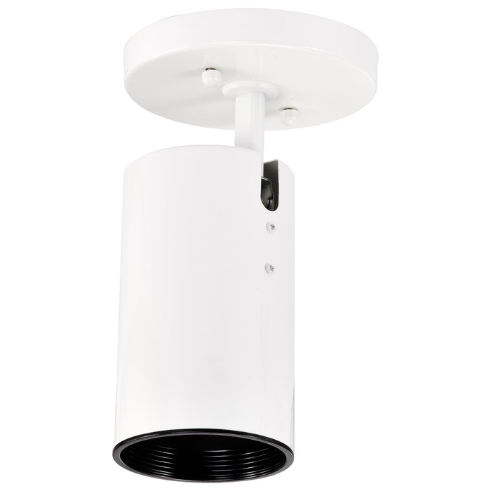 One Light Flush Mount in White