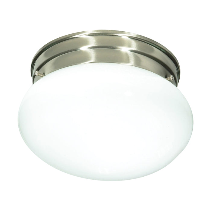 One Light Flush Mount in Brushed Nickel