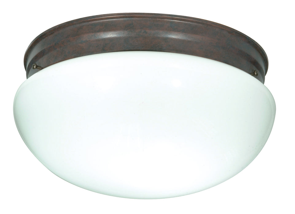 Two Light Flush Mount in Old Bronze