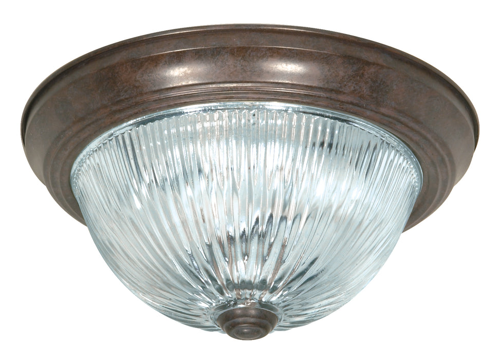 Two Light Flush Mount in Old Bronze