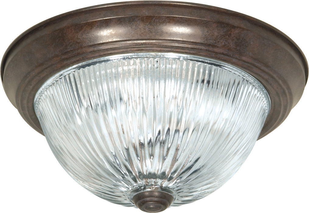 Two Light Flush Mount in Old Bronze