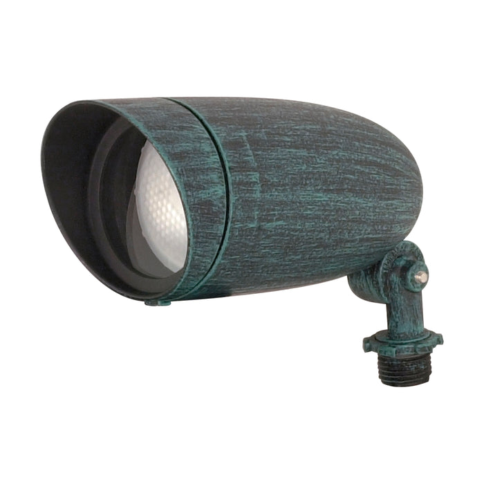 One Light Floodlight in Antique Verdigris