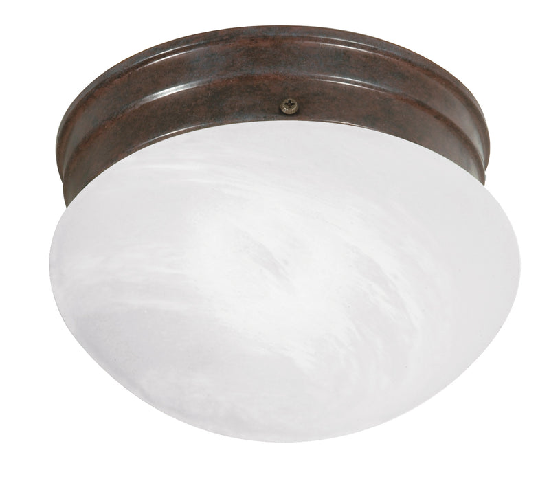 One Light Flush Mount in Old Bronze