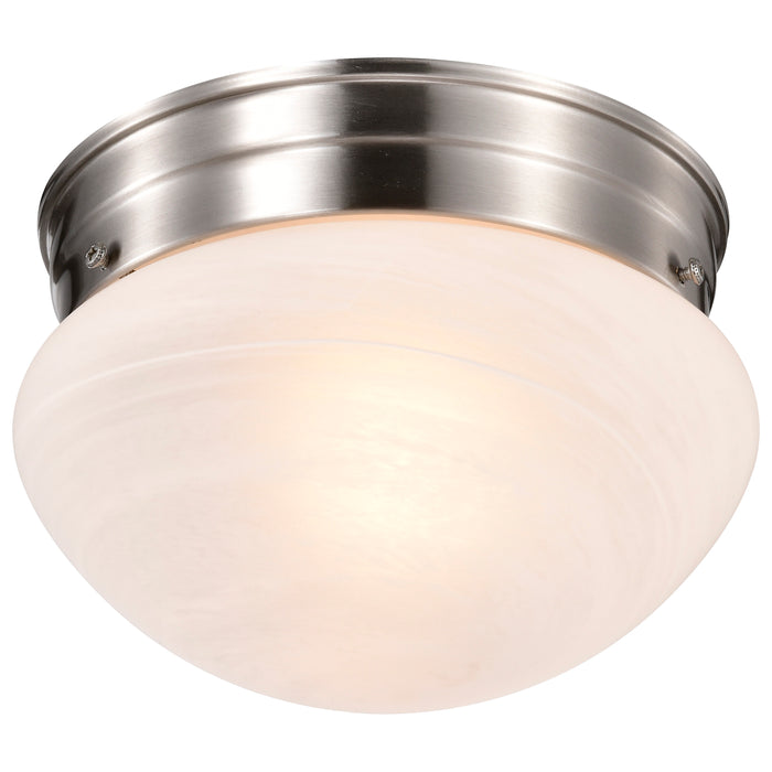 One Light Flush Mount in Brushed Nickel