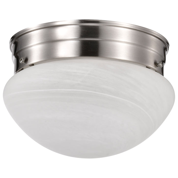 One Light Flush Mount in Brushed Nickel