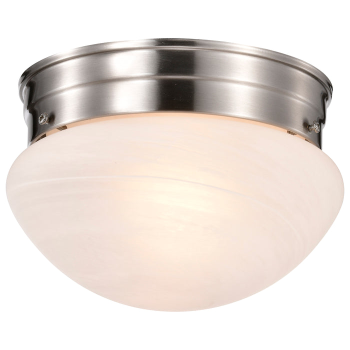 One Light Flush Mount in Brushed Nickel