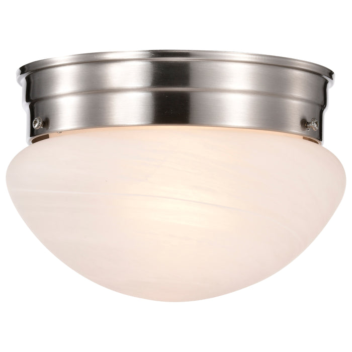 One Light Flush Mount in Brushed Nickel