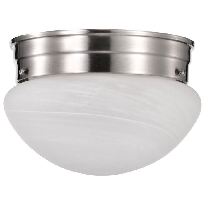 One Light Flush Mount in Brushed Nickel