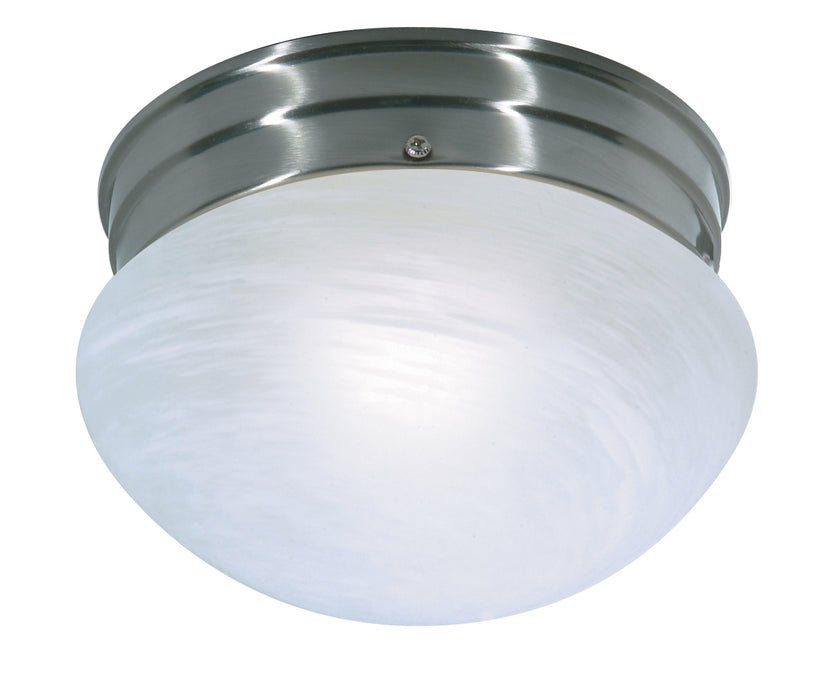 One Light Flush Mount in Brushed Nickel