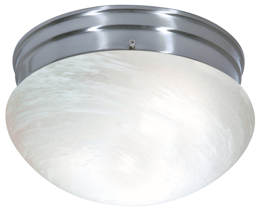 Two Light Flush Mount in Brushed Nickel