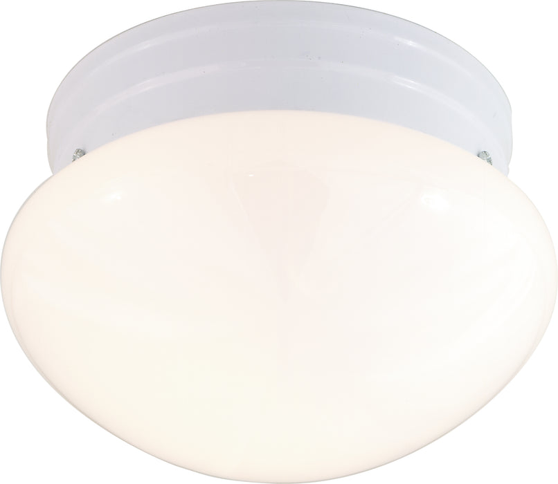 Two Light Flush Mount in White